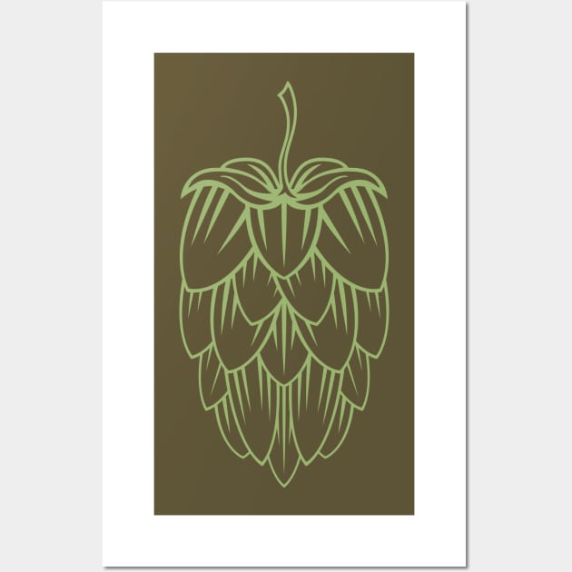 Hops Tee Wall Art by DubyaTee